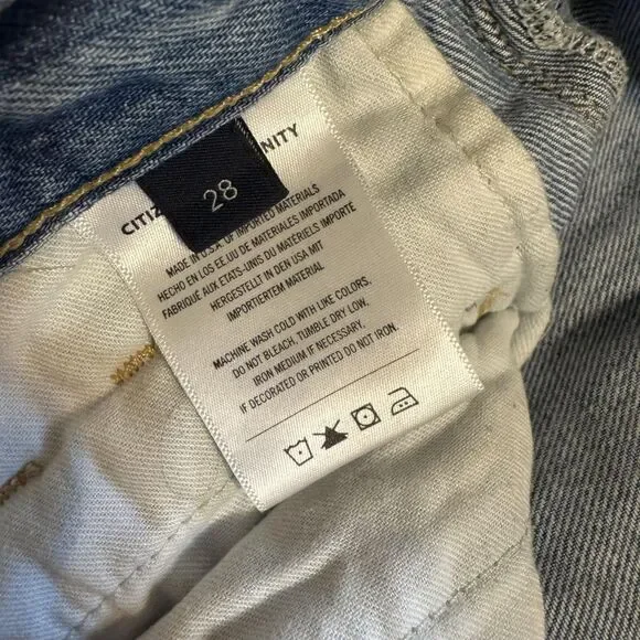 Citizens of Humanity Jeans Womens 28 Gaucho starsign Wide Leg Made USA Denim - Picture 15 of 16